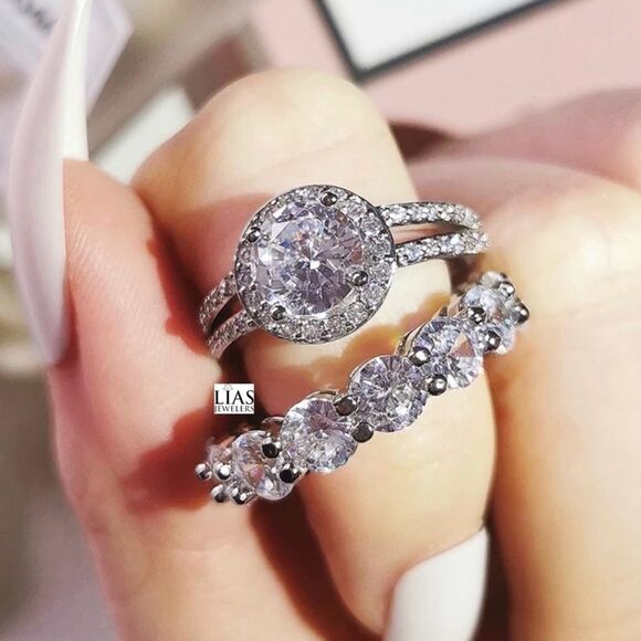 Jewelry - New 18k white gold wedding ring set